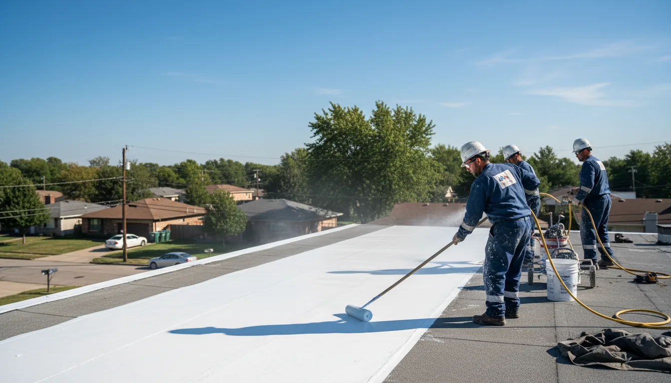 Commercial roof coating in Wheeling, MO near me